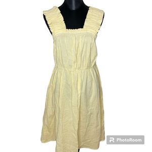 Barbour Dress Abbey Midi Checkered Plaid Gingham New Sunrise Yellow Size 10